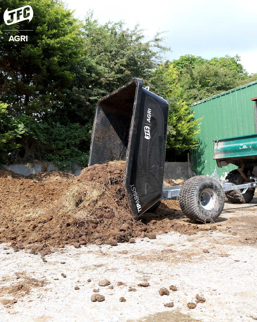 JFC ATV500TA-BK ATV Tipping Assist Trailer - 500 Litre