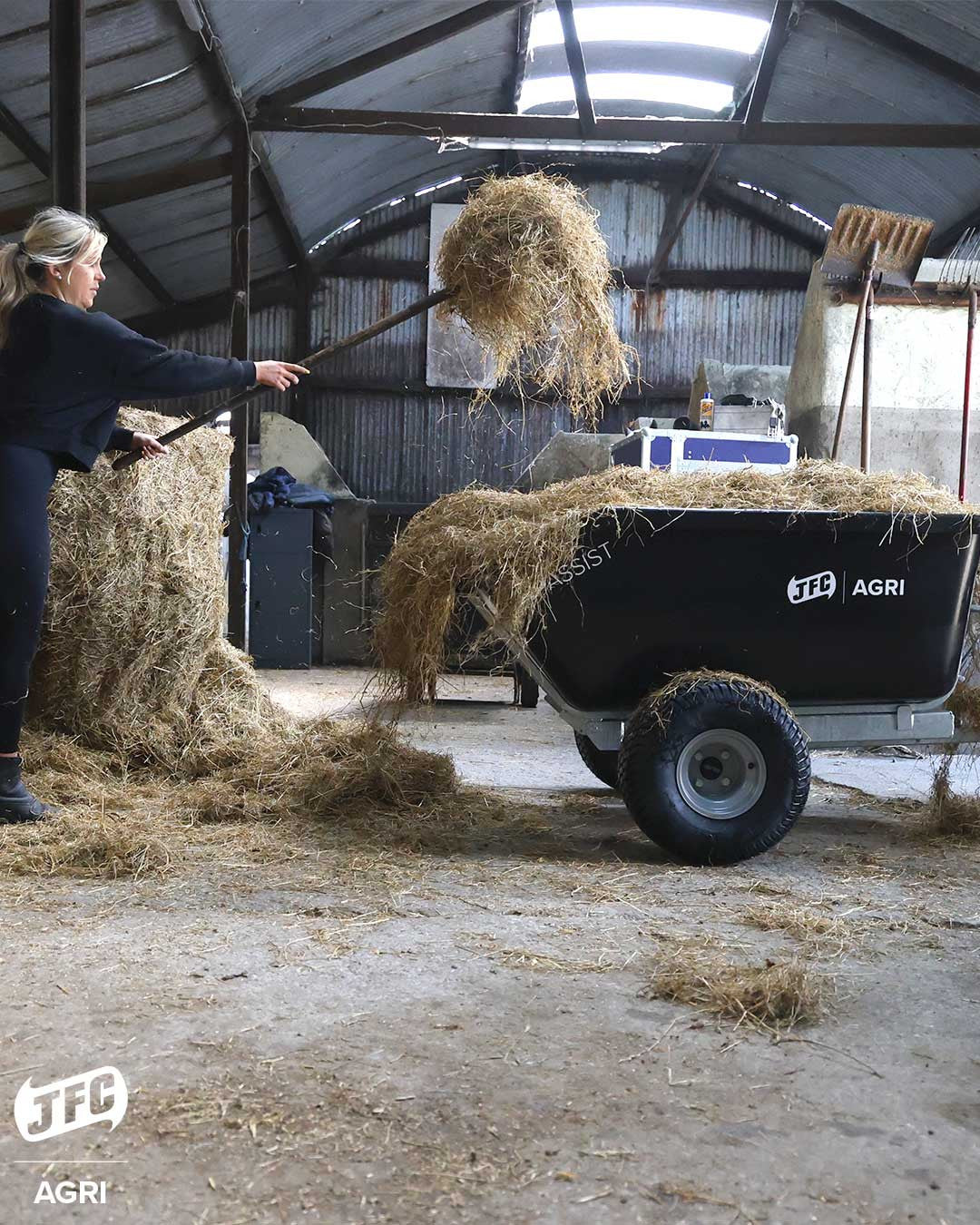 JFC ATV500TA-BK ATV Tipping Assist Trailer - 500 Litre