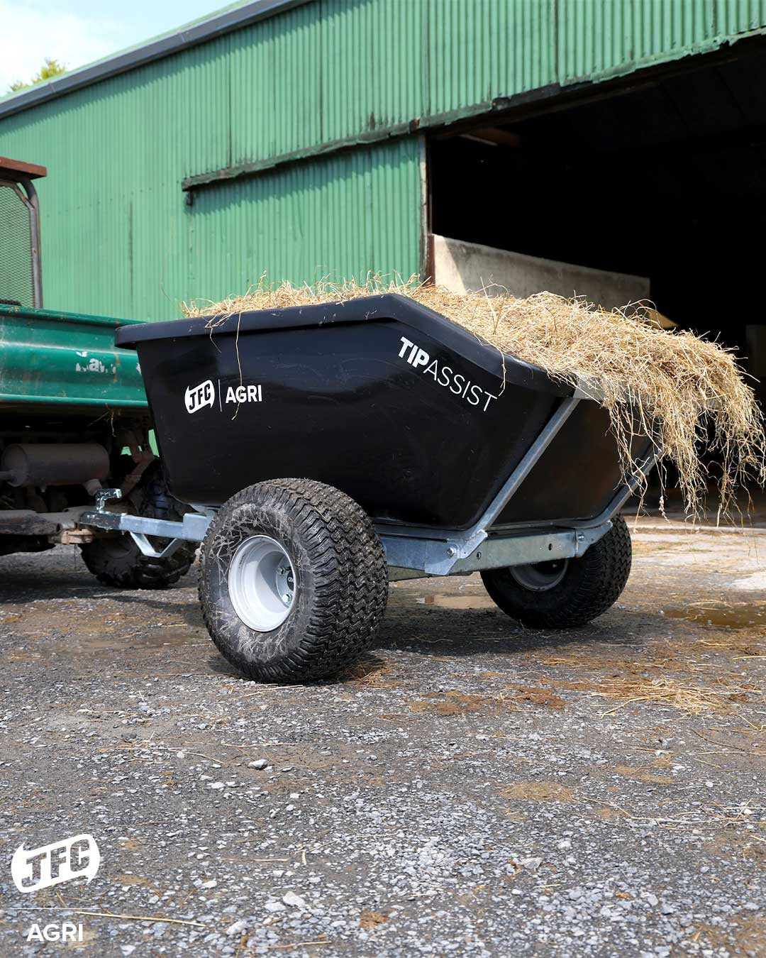 JFC ATV500TA-BK ATV Tipping Assist Trailer - 500 Litre