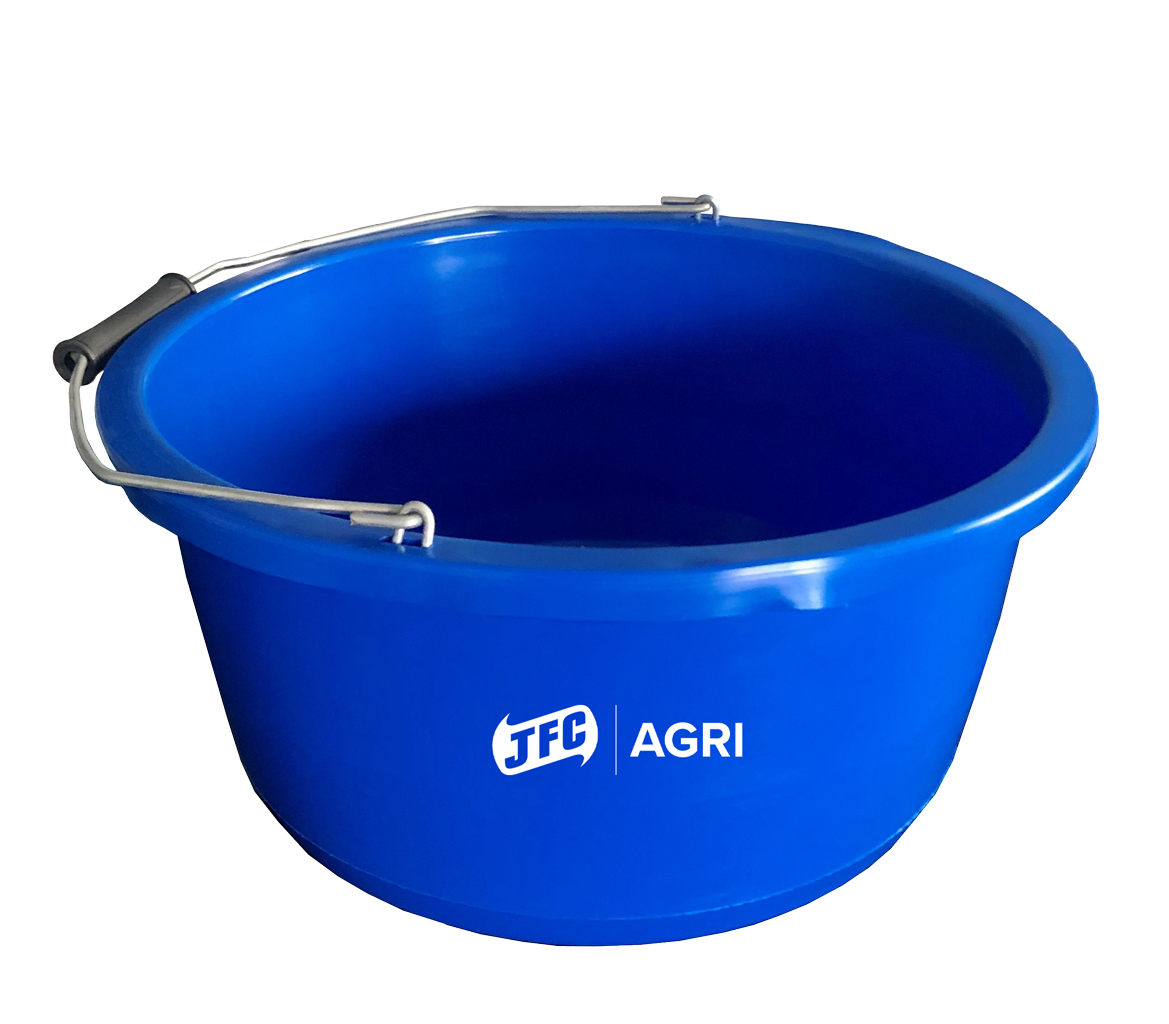JFC SB7 Low Side Blue Feed Bucket - 13.5 Litre